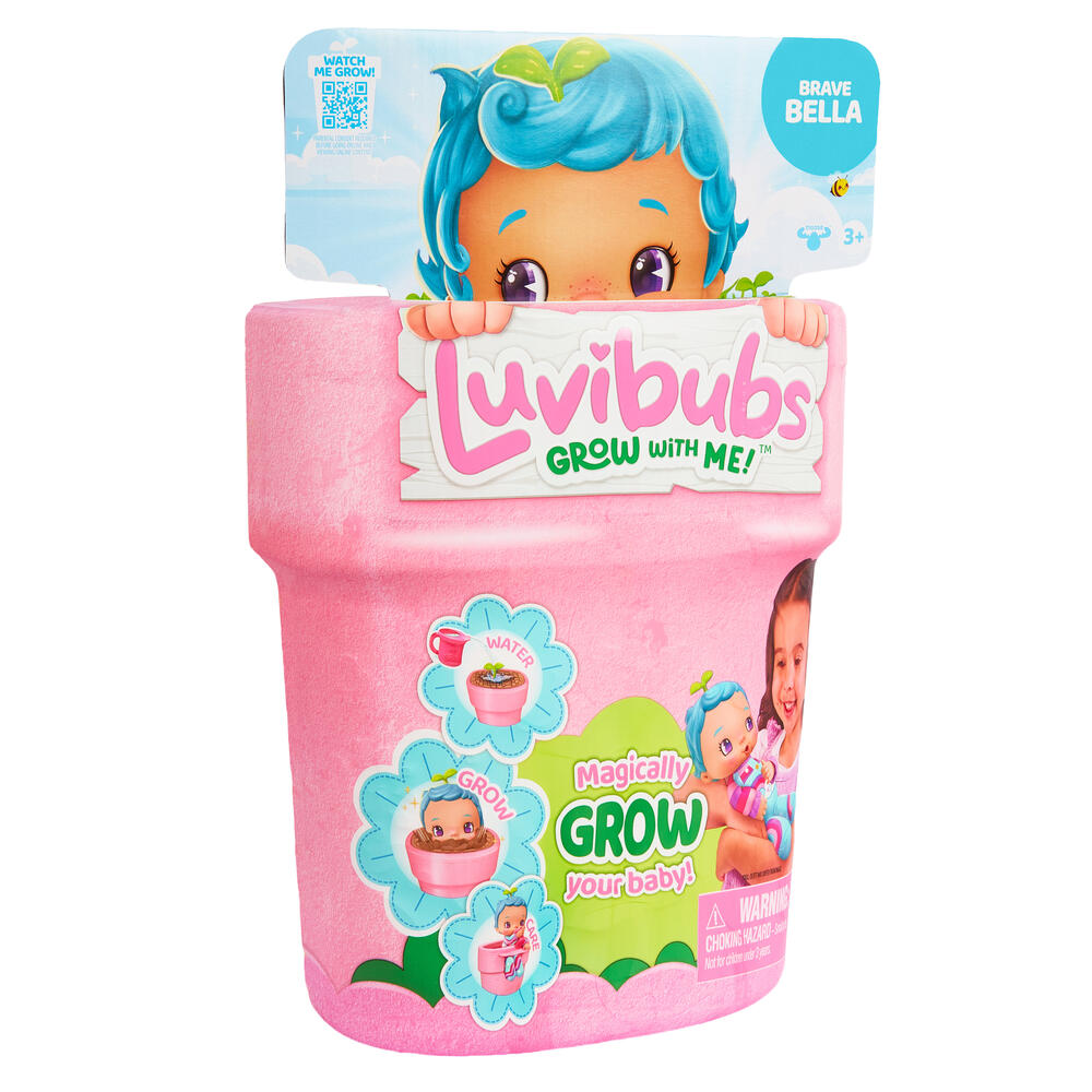 Luvibubs Doll ตุ๊กตาเด็กน้อยมหัศจรรย์ที่เติบโตจากกระถางดอกไม้ BRAVE BELLA
