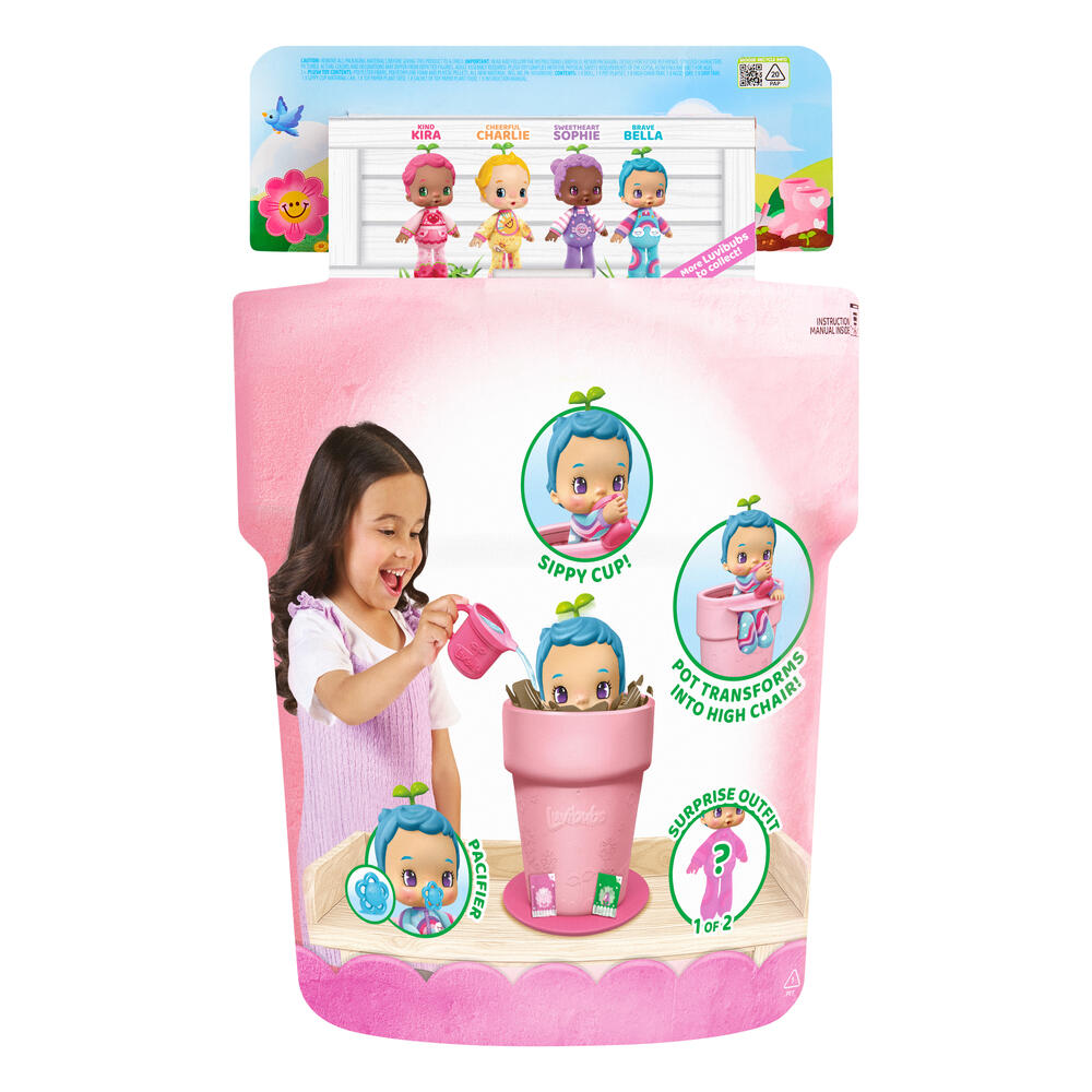 Luvibubs Doll ตุ๊กตาเด็กน้อยมหัศจรรย์ที่เติบโตจากกระถางดอกไม้ BRAVE BELLA - Image 4
