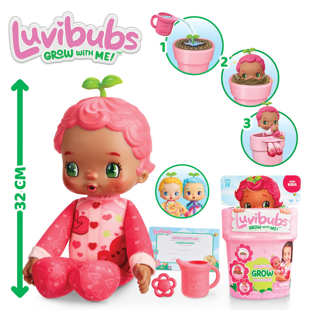Luvibubs Doll ตุ๊กตาเด็กน้อยมหัศจรรย์ที่เติบโตจากกระถางดอกไม้ KIND KIRA - Image 2