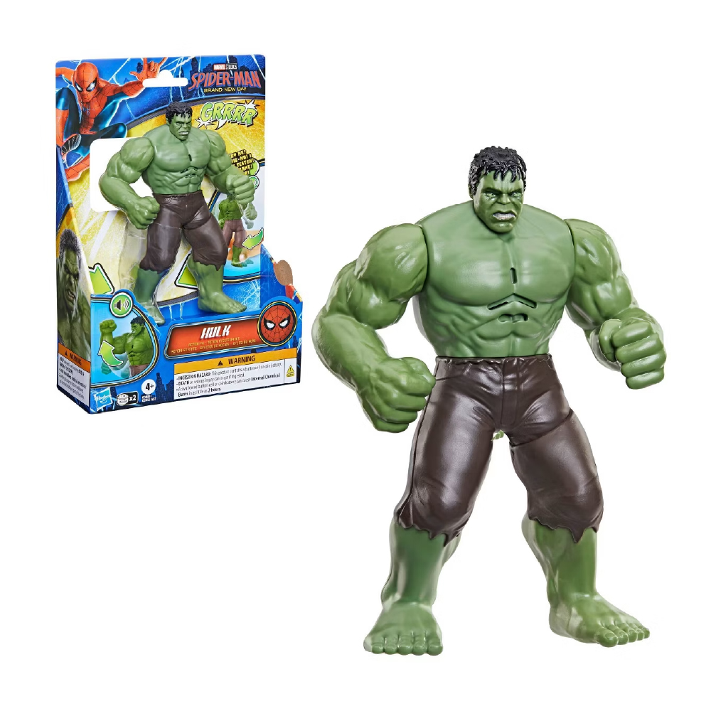 SPIDER-MAN BRAND NEW DAY ACTION FX - HULK FIGURE ฟิกเกอร์ฮัลค์ที่มาพร้อมฟังก์ชันเอฟเฟกต์เสียงการต่อสู้สุดกระหึ่ม - Image 2