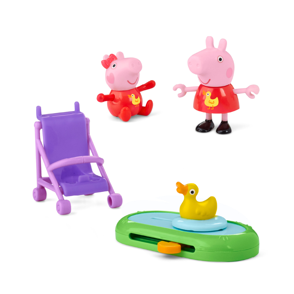 PEPPA PIG - PEPPA & EVIE'S PARK FUN ชุดเล่นของเล่นสุดน่ารักที่จะพาเด็กๆ ไปสัมผัสบรรยากาศความสนุกสนาน - Image 2