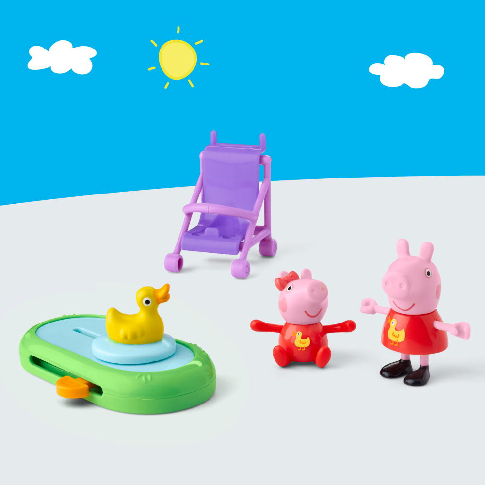 PEPPA PIG - PEPPA & EVIE'S PARK FUN ชุดเล่นของเล่นสุดน่ารักที่จะพาเด็กๆ ไปสัมผัสบรรยากาศความสนุกสนาน - Image 4