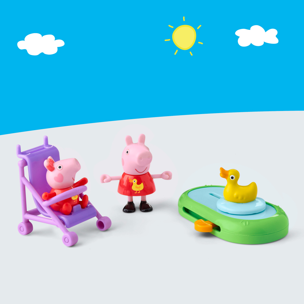 PEPPA PIG - PEPPA & EVIE'S PARK FUN ชุดเล่นของเล่นสุดน่ารักที่จะพาเด็กๆ ไปสัมผัสบรรยากาศความสนุกสนาน - Image 5