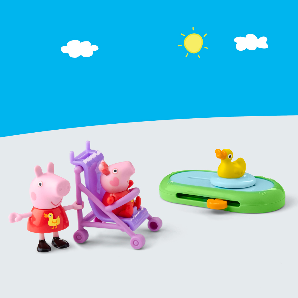 PEPPA PIG - PEPPA & EVIE'S PARK FUN ชุดเล่นของเล่นสุดน่ารักที่จะพาเด็กๆ ไปสัมผัสบรรยากาศความสนุกสนาน - Image 6