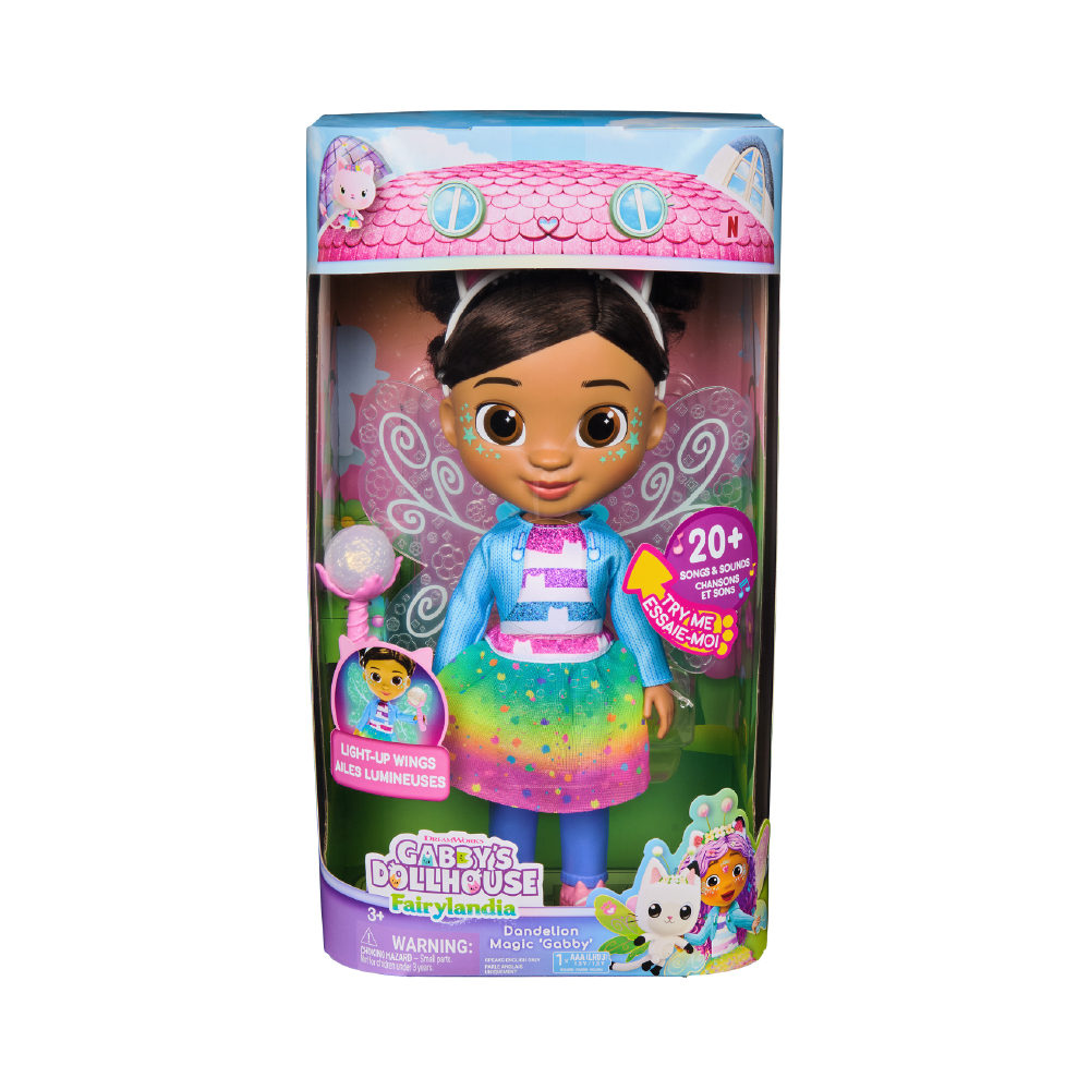 GABBY'S DOLLHOUSE FAIRYLANDIA DANDELION MAGIC GABBY DOLL ตุ๊กตาเวทมนตร์ดอกแดนดิไลออน