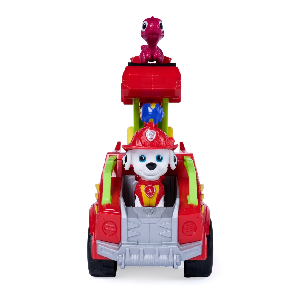 PAW PATROL THE DINO MOVIE DINO RESCUE FIRE TRUCK - MARSHALL ฟิกเกอร์รถของเล่น - Image 3