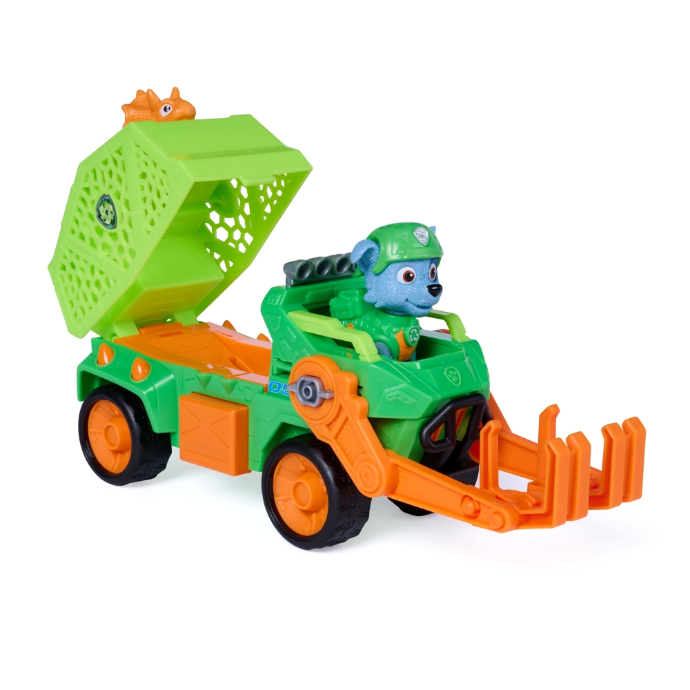 PAW PATROL THE DINO MOVIE DINO RESCUE RECYCLER - ROCKY ฟิกเกอร์รถของเล่น - Image 4