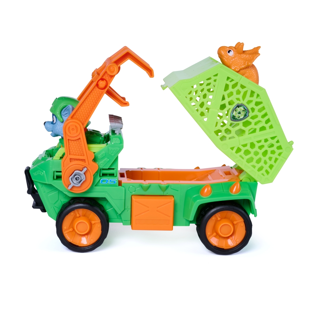 PAW PATROL THE DINO MOVIE DINO RESCUE RECYCLER - ROCKY ฟิกเกอร์รถของเล่น - Image 5