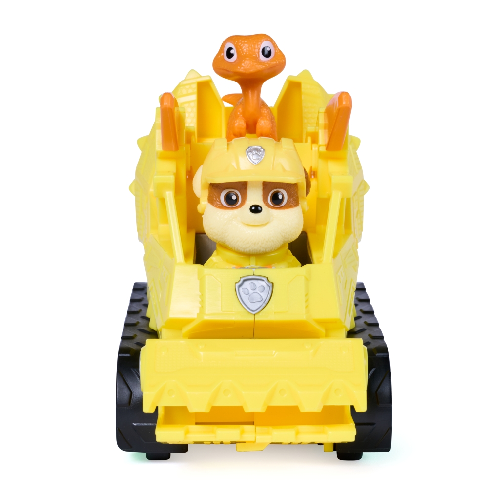 PAW PATROL THE DINO MOVIE DINO RESCUE BULLDOZER - RUBBLE ฟิกเกอร์รถของเล่น - Image 3