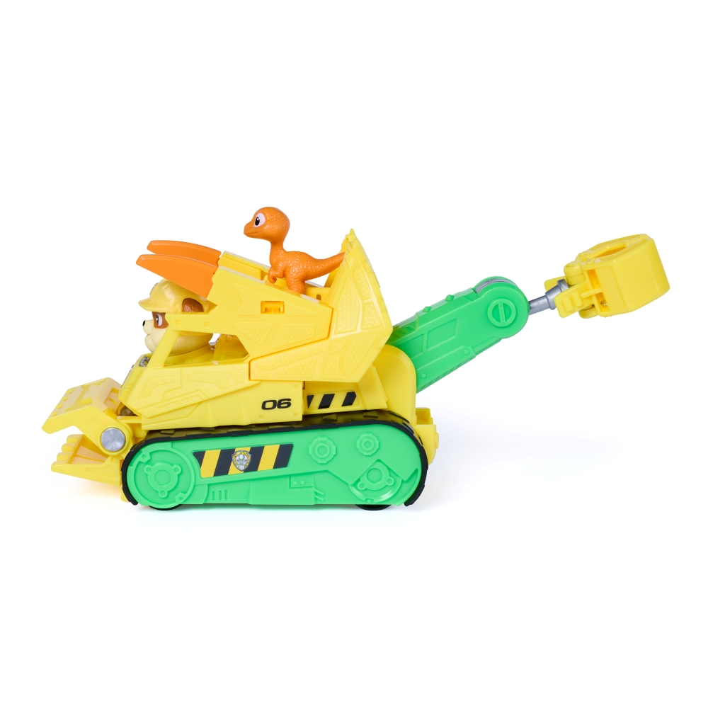 PAW PATROL THE DINO MOVIE DINO RESCUE BULLDOZER - RUBBLE ฟิกเกอร์รถของเล่น - Image 4