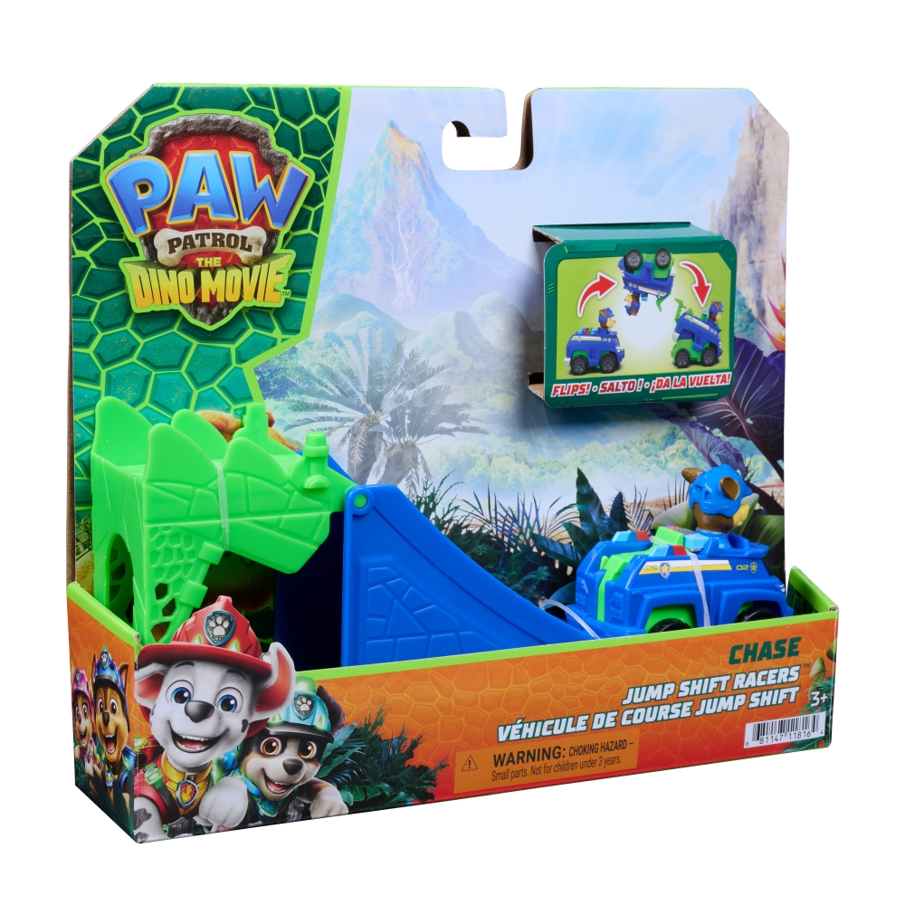 PAW PATROL THE DINO MOVIE JUMP SHIFT RACERS - CHASE ของเล่นรถฟิกเกอร์ - Image 2