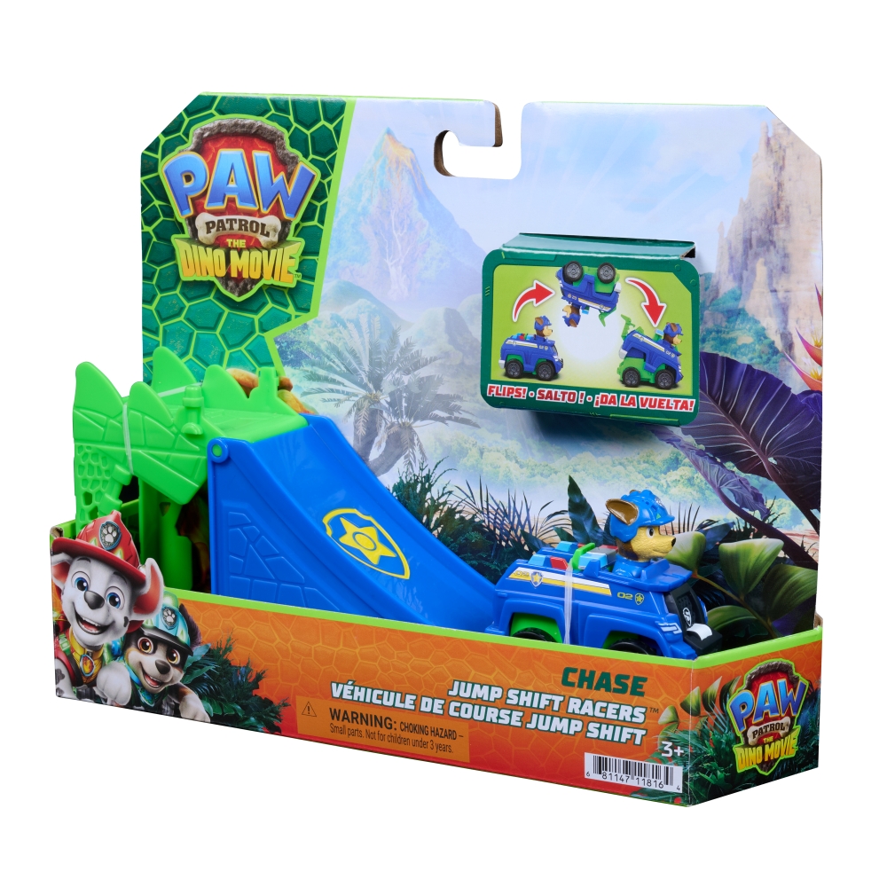 PAW PATROL THE DINO MOVIE JUMP SHIFT RACERS - CHASE ของเล่นรถฟิกเกอร์ - Image 3