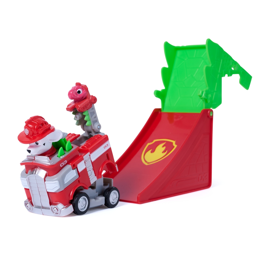PAW PATROL THE DINO MOVIE JUMP SHIFT RACERS - MARSHALL ฟิกเกอร์รถของเล่น - Image 7