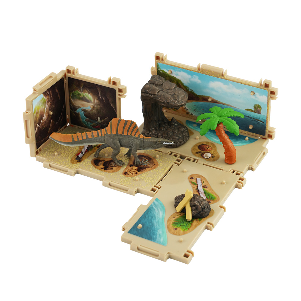 JURASSIC WORLD SCIENCE GONE WRONG SPINOSAURUS BEACH SCENE ชุดของเล่นพร้อมฉากจำลอง - Image 5