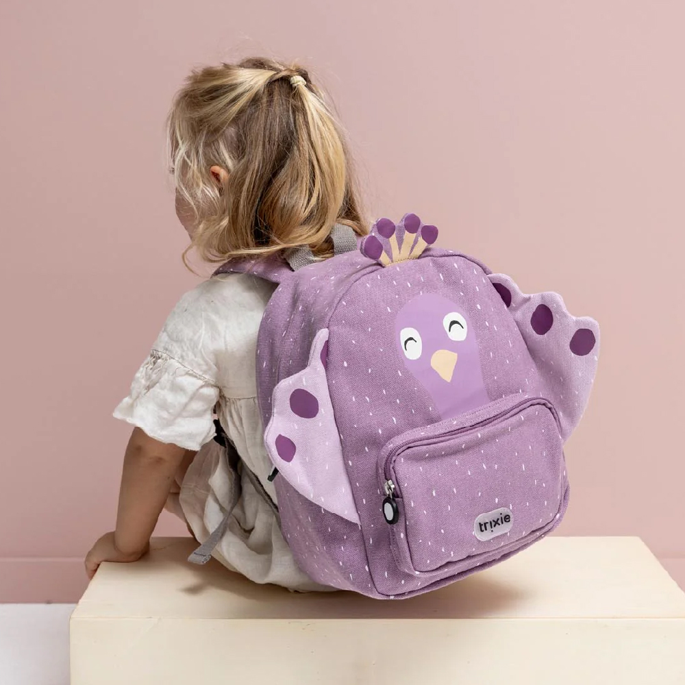 TRIXIE BACKPACK - MRS. PEACOCK กระเป๋าเป้เด็กดีไซน์นกยูง - Image 5