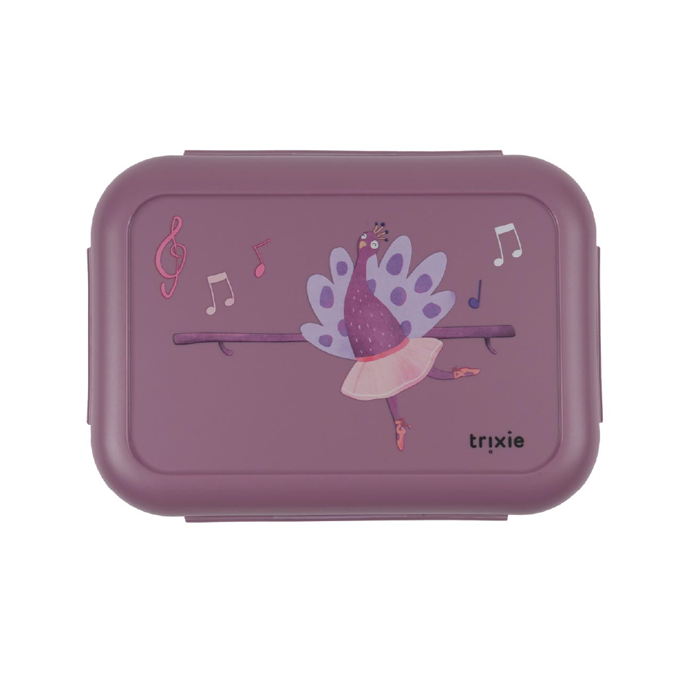 TRIXIE LUNCH BOX WITH CLIPS - MRS.PEACOCK กล่องอาหารเด็ก