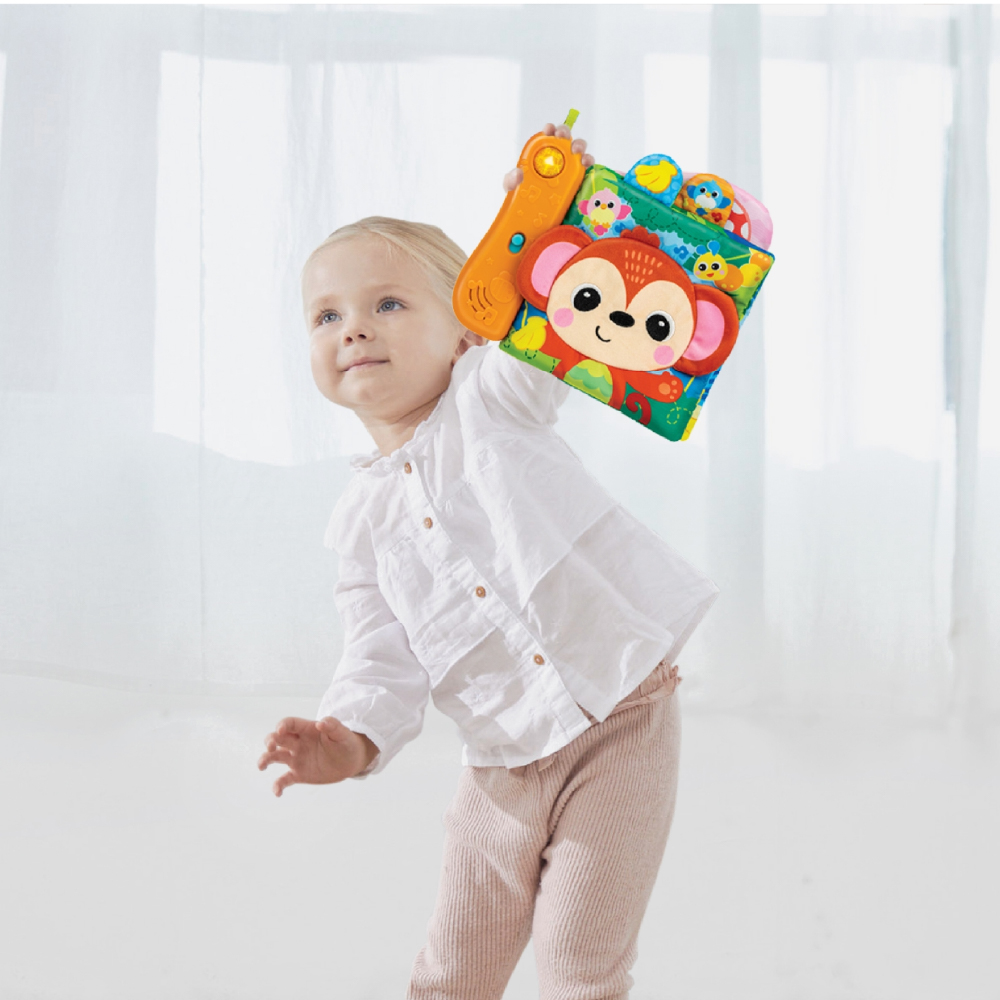 JUNGLE ANIMALS SENSORY BOOK หนังสือสัมผัสพื้นผิวและสีสัน - Image 4