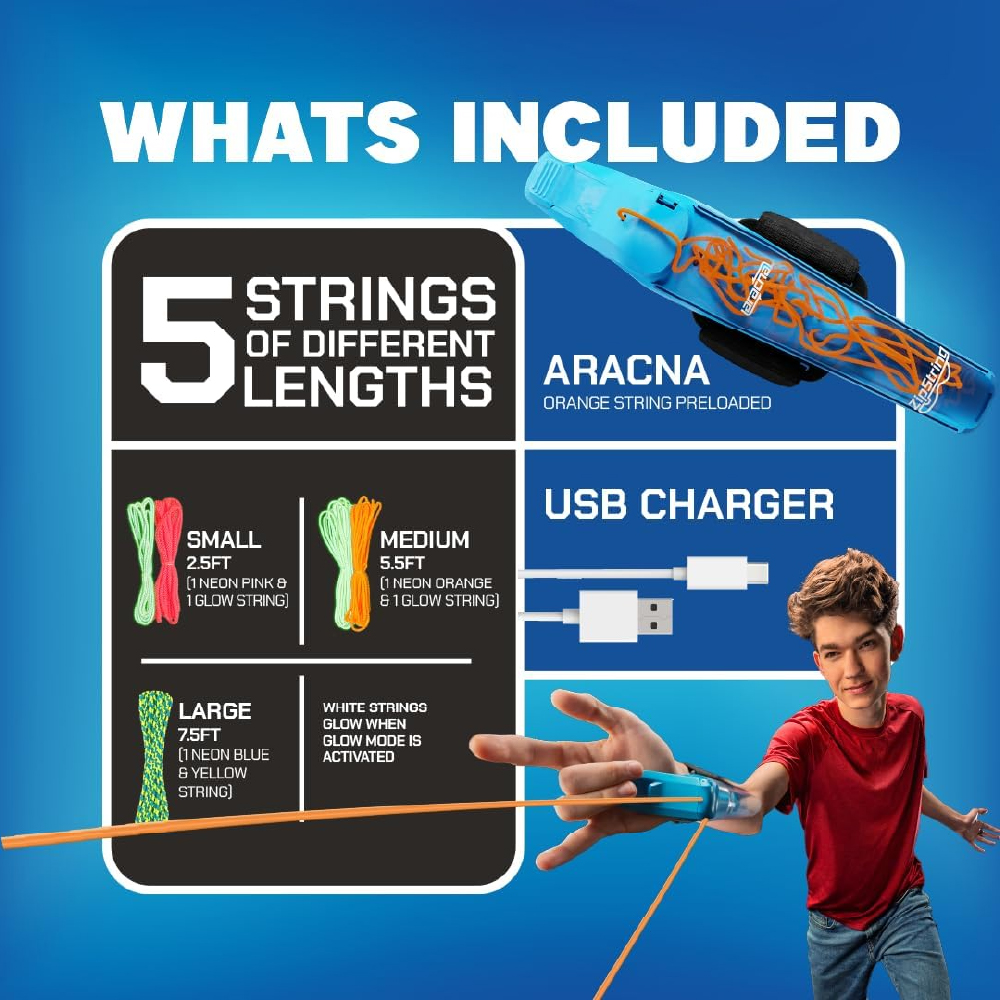 ZIPSTRING ARACNA GLOW IN THE DARK ของเล่นยิงใยแมงมุมเรืองแสง - Image 7