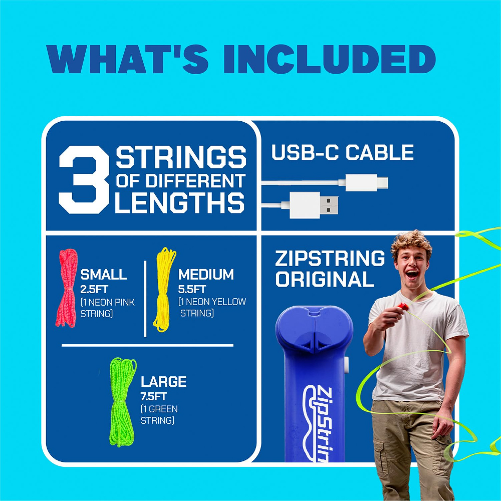 ZIPSTRING ORIGINAL - BLUE ของเล่นเชือกลอยอัจฉริยะ - Image 4