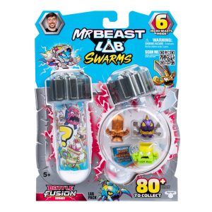 MRBEAST LAB SWARMS LAB PACK BATTLE FUSION 6 PC AST.ฟิกเกอร์สวอร์มส์