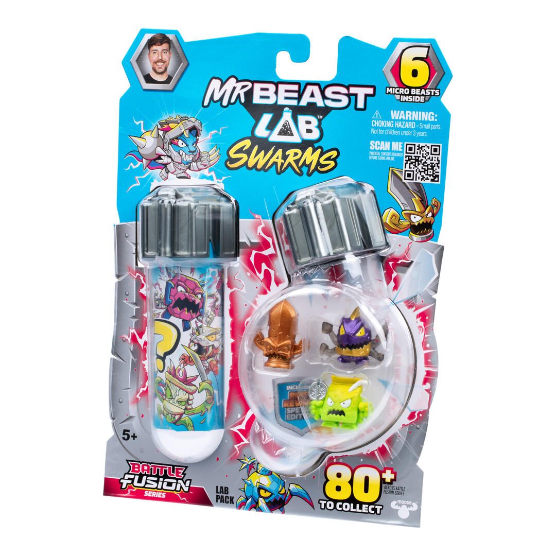 MRBEAST LAB SWARMS LAB PACK BATTLE FUSION 6 PC AST.ฟิกเกอร์สวอร์มส์ - Image 2