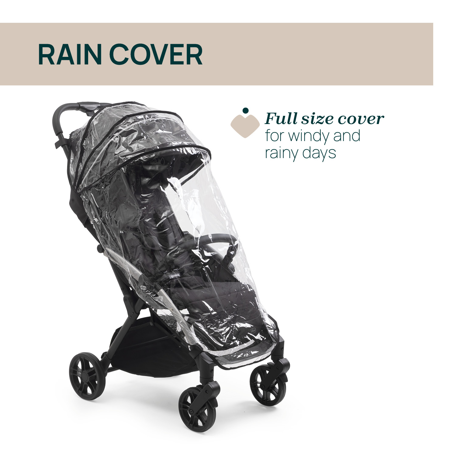 CHICCO GOODY XPLUS STROLLER - EBONY รถเข็นเด็กดีไซน์พรีเมียม - Image 11