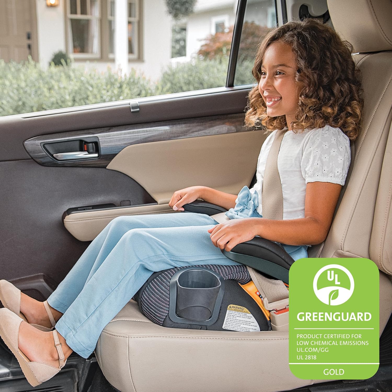 CHICCO GO FIT CLEARTEX PLUS - STATIC USA เป็นคาร์ซีทแบบ Backless Booster Seat สำหรับเด็กโต - Image 7