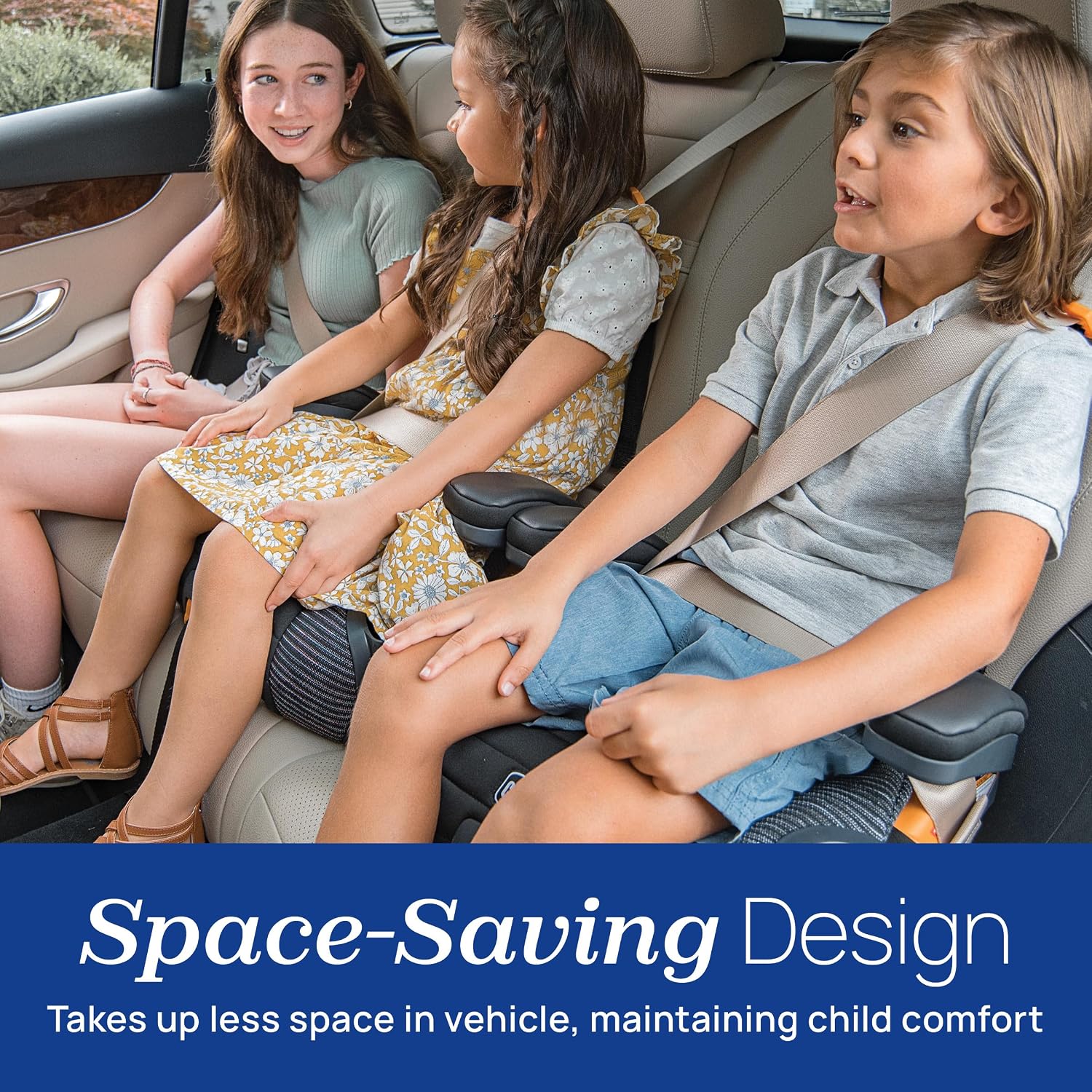CHICCO GO FIT CLEARTEX PLUS - STATIC USA เป็นคาร์ซีทแบบ Backless Booster Seat สำหรับเด็กโต - Image 8