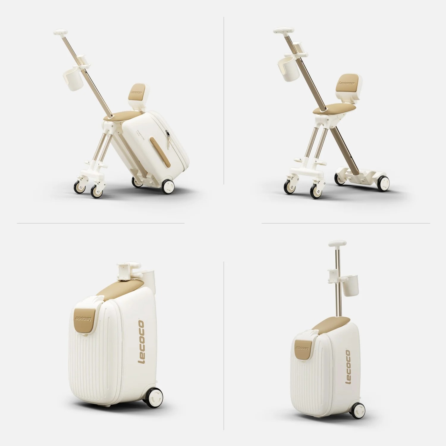 LECOCO TRAVEL STROLLER C-BOX B3 - WHITE กระเป๋าเดินทางสุดอเนกประสงค์ - Image 2
