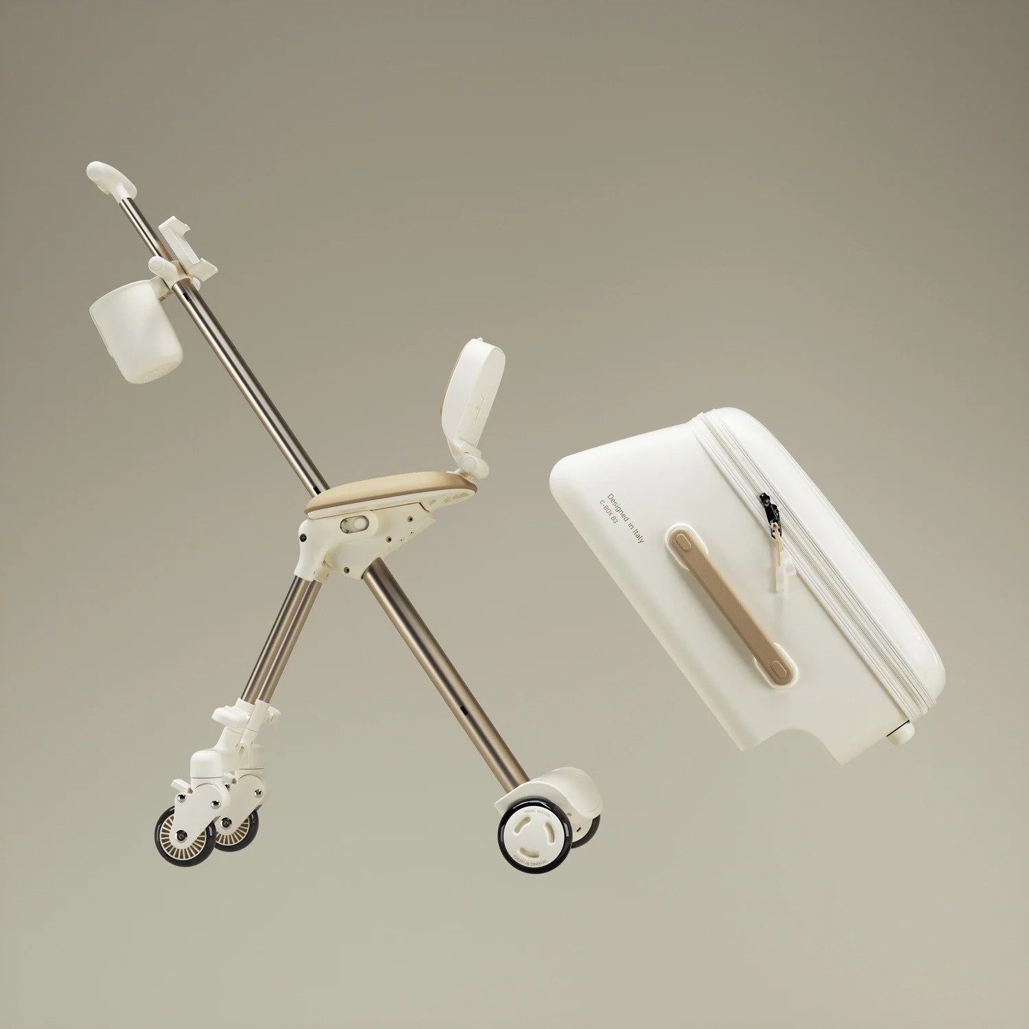 LECOCO TRAVEL STROLLER C-BOX B3 - WHITE กระเป๋าเดินทางสุดอเนกประสงค์ - Image 8