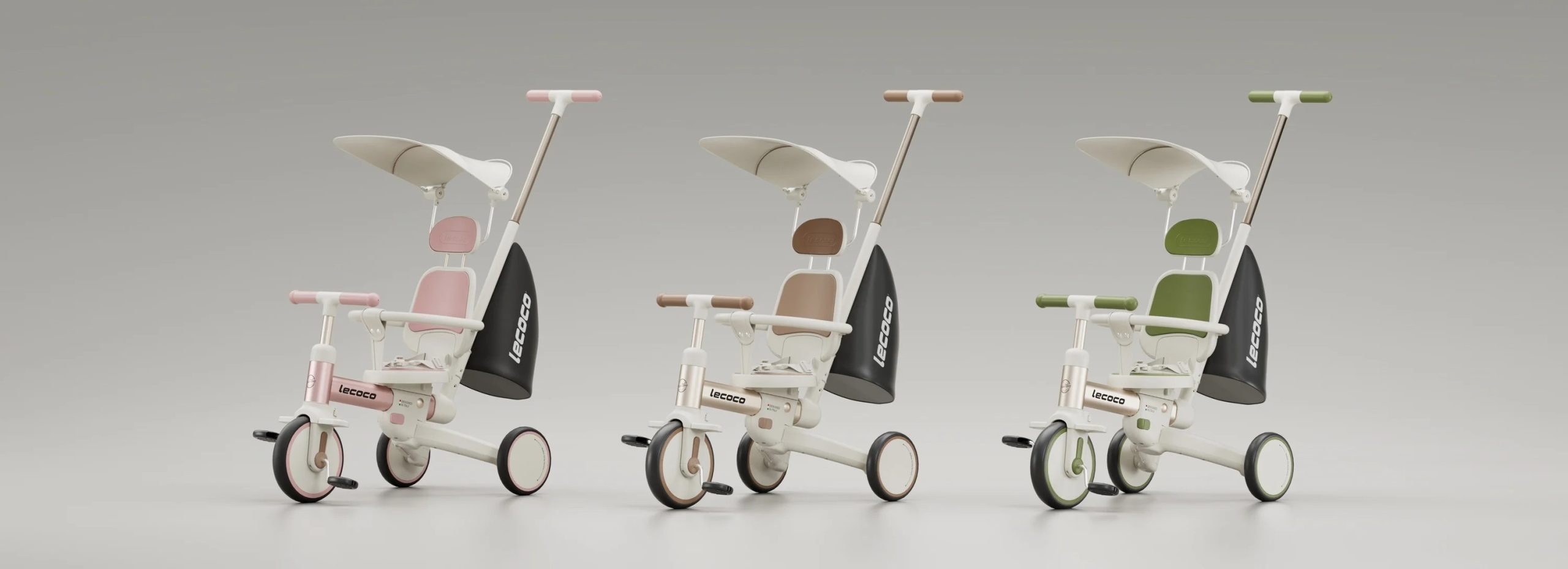 LECOCO TRICYCLE WALKER S3 MAX - WHITE รถสามล้อเด็กอเนกประสงค์ 4-in-1 - Image 7