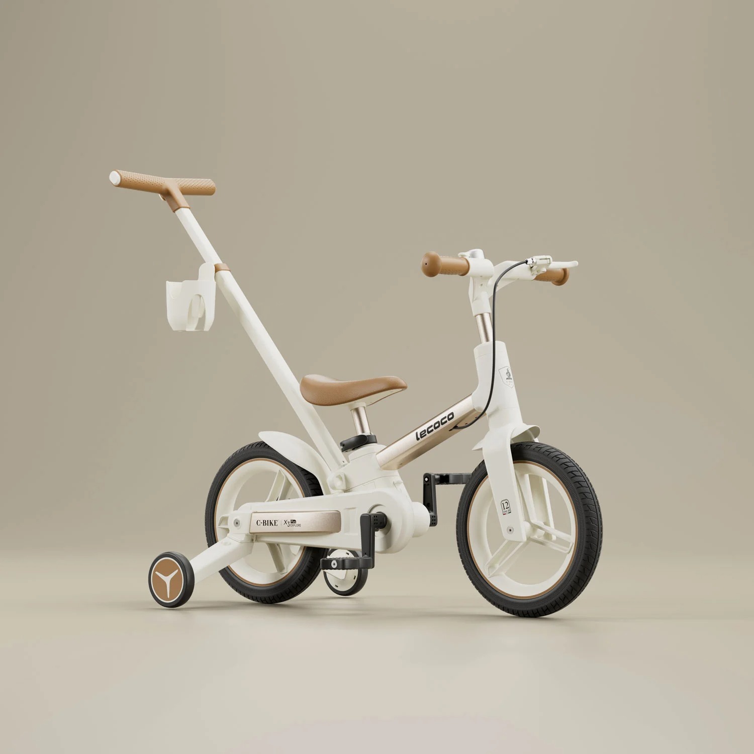 LECOCO 2IN1 BALANCE BIKE X3 PLUS - WHITE จักรยานทรงตัวเด็กที่ปรับเป็นจักรยานถีบแป้นเหยียบได้ในคันเดียว - Image 2