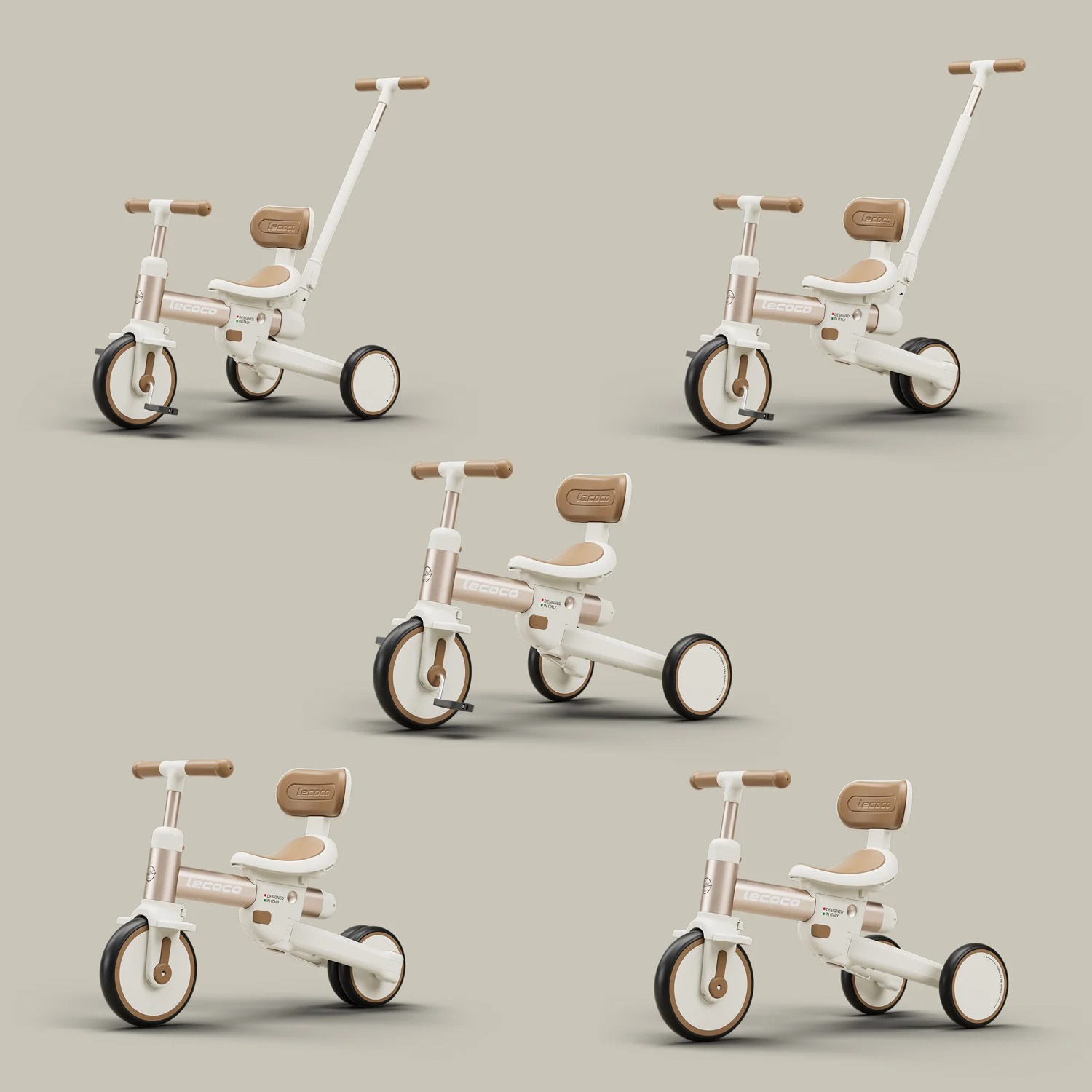 LECOCO 2IN1 BALANCE BIKE X3 PLUS - WHITE จักรยานทรงตัวเด็กที่ปรับเป็นจักรยานถีบแป้นเหยียบได้ในคันเดียว - Image 4