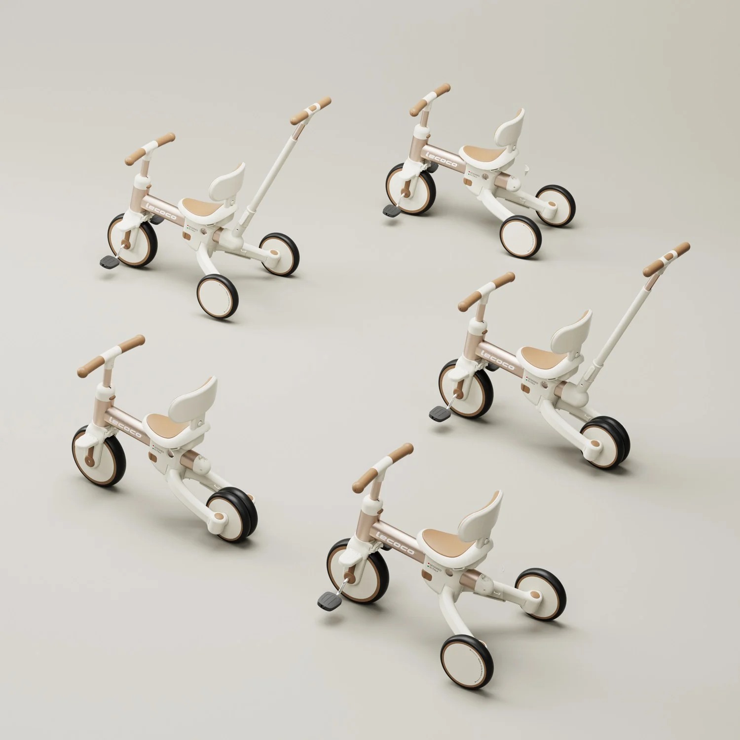 LECOCO 2IN1 BALANCE BIKE X3 PLUS - WHITE จักรยานทรงตัวเด็กที่ปรับเป็นจักรยานถีบแป้นเหยียบได้ในคันเดียว - Image 6
