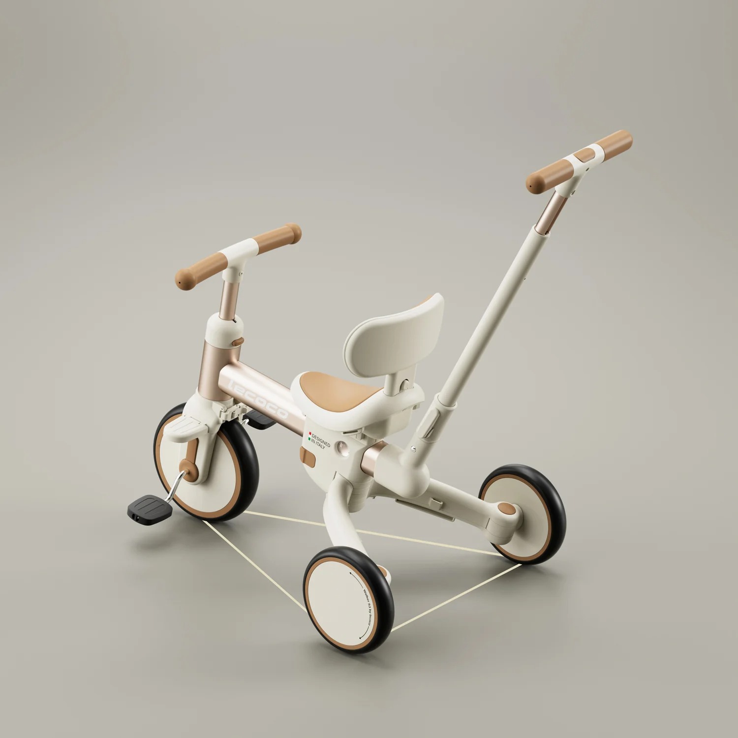 LECOCO 2IN1 BALANCE BIKE X3 PLUS - WHITE จักรยานทรงตัวเด็กที่ปรับเป็นจักรยานถีบแป้นเหยียบได้ในคันเดียว - Image 7