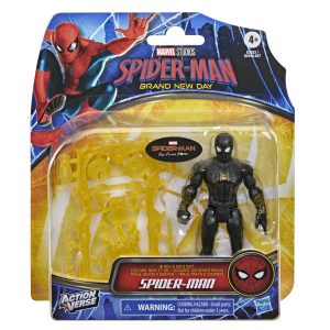 SPIDERMAN BRAND NEW DAY FIG W GEAR: SPIDER-MAN BLACK & GOLD SUITโหนใยทะลวงความมืดมิดไปกับสไปเดอร์แมน