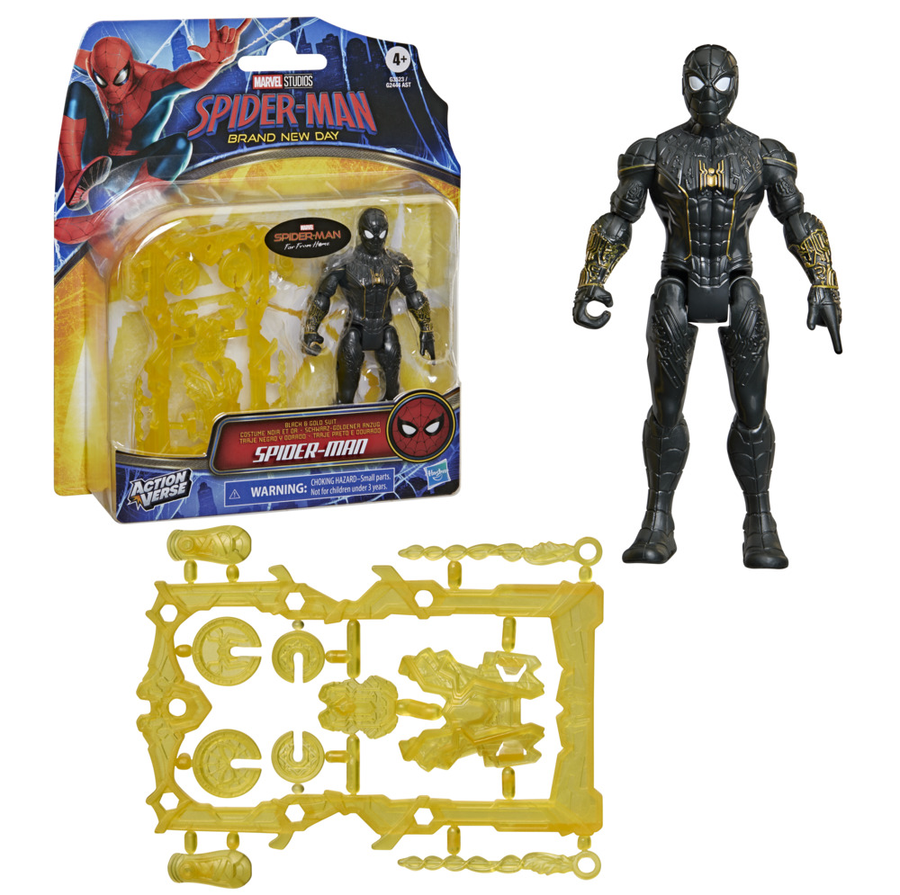SPIDERMAN BRAND NEW DAY FIG W GEAR: SPIDER-MAN BLACK & GOLD SUITโหนใยทะลวงความมืดมิดไปกับสไปเดอร์แมน - Image 4