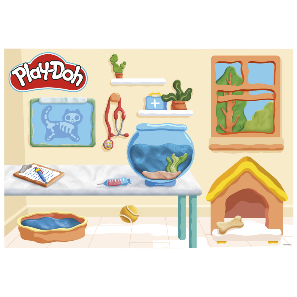 PLAY-DOH CREATE & CARE VET SETปลุกปั้นจินตนาการและส่งเสริมจิตใจที่อ่อนโยน - Image 4