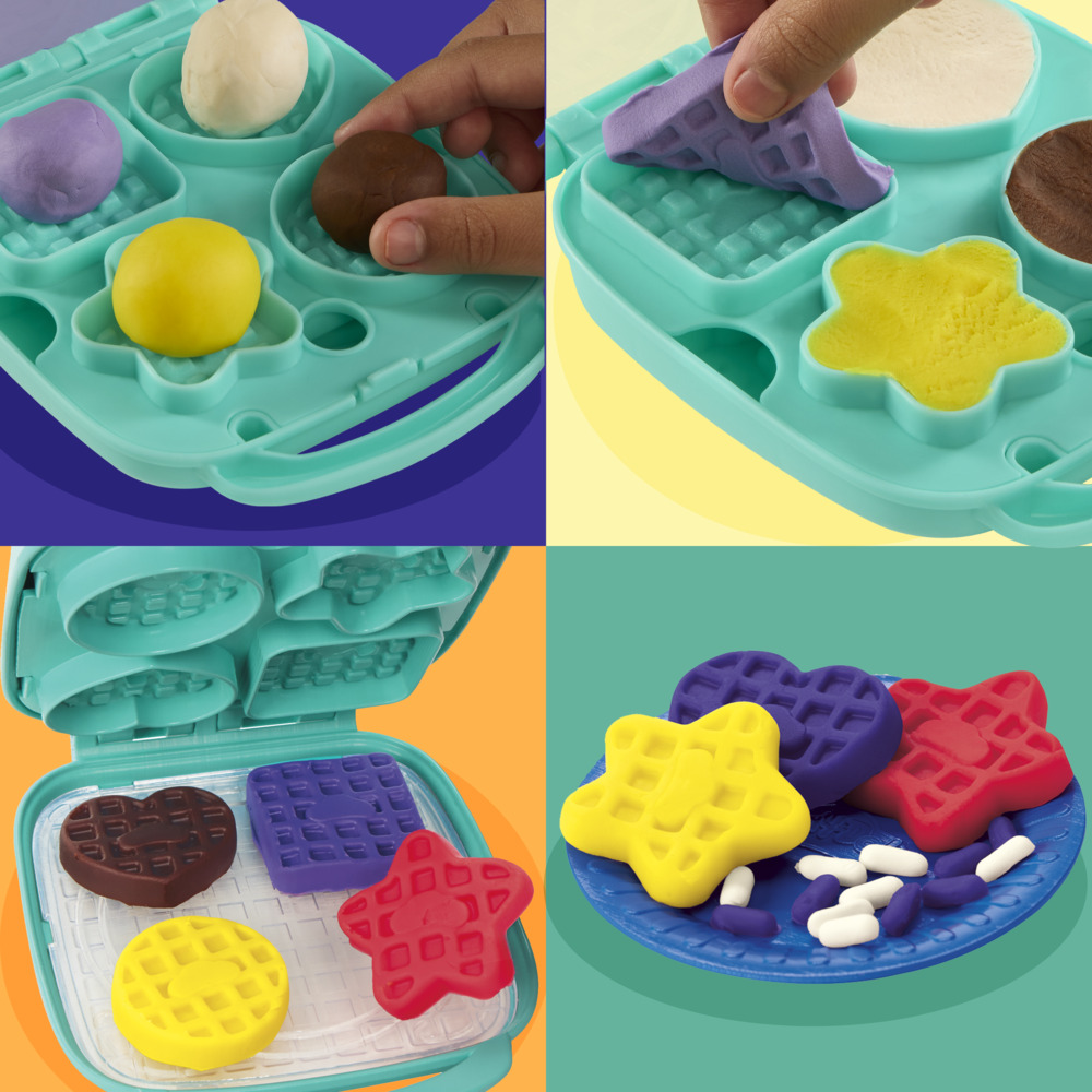 PLAY-DOH CRAZY WAFFLE CAFE PLAYSET ของเล่นชุดปั้นโดว์ร้านวาฟเฟิลสุดป่วน - Image 3