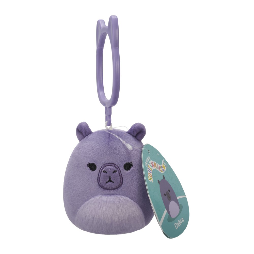 SQUISHMALLOWS 3.5 CLIP ON - DEBRA L18 ตุ๊กตาพวงกุญแจไซซ์มินิ 3.5 นิ้ว