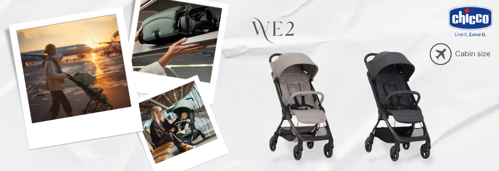 Chicco We2 รถเข็นเด็กพับได้ น้ำหนักเบา ขึ้นเครื่องบินได้