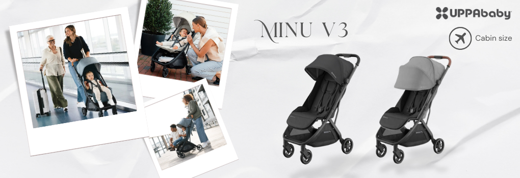 UPPAbaby Minu v3 รถเข็นเด็กพับได้ พับเล็ก ขึ้นเครื่องบินได้