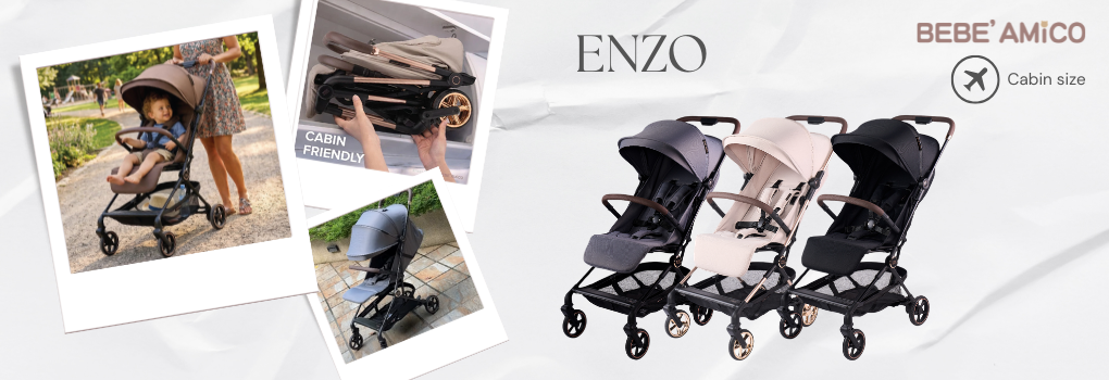 รถเข็นเด็กพับเล็ก ขึ้นเครื่องบินได้ Bebe Amico Enzo