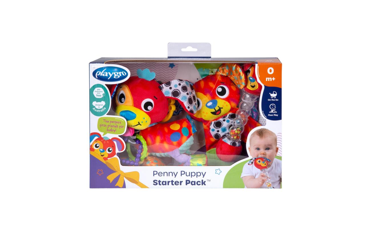 PLAYGRO PENNY PUPPY STARTER PACK ชุดเซตของเล่นเสริมพัฒนาการแรกเกิดรูปเจ้าตูบ