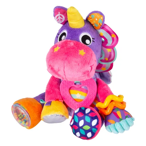 PLAYGRO STELLA S SENSORY CUDDLES ตุ๊กตาผ้าเน่าสัมผัสนุ่มน่ากอด ดีไซน์รูปยูนิคอร์น