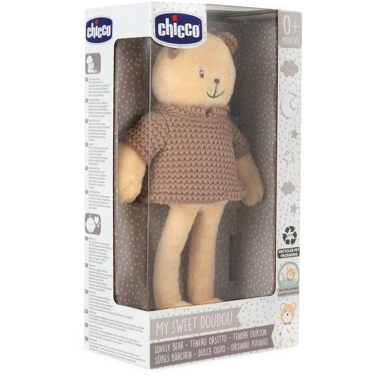 CHICCO MY SWEET DOUDOU LOVELY BEAR ตุ๊กตาผ้าปลอบนอนดีไซน์น้องหมีแสนน่ารัก - Image 2