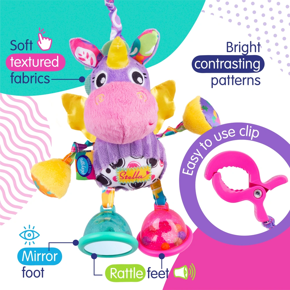 PLAYGRO DINGLY DANGLY STELLA ของเล่นห้อยเขย่ารูปตัวการ์ตูนยูนิคอร์น - Image 3