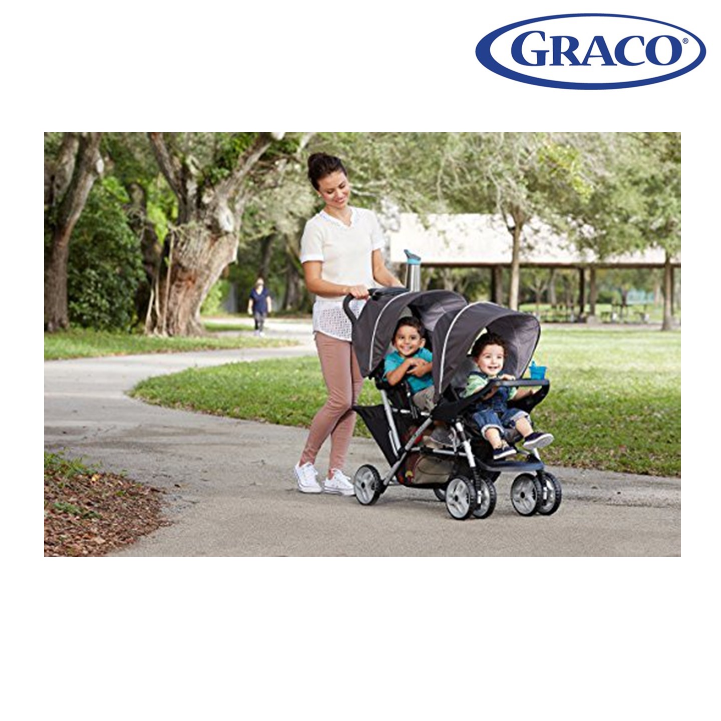 graco stadium duo tandem pushchair