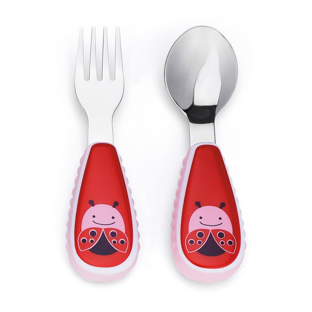 SH210252354000 Skip Hop Zoo tensils Fork & Spoon Ladybug