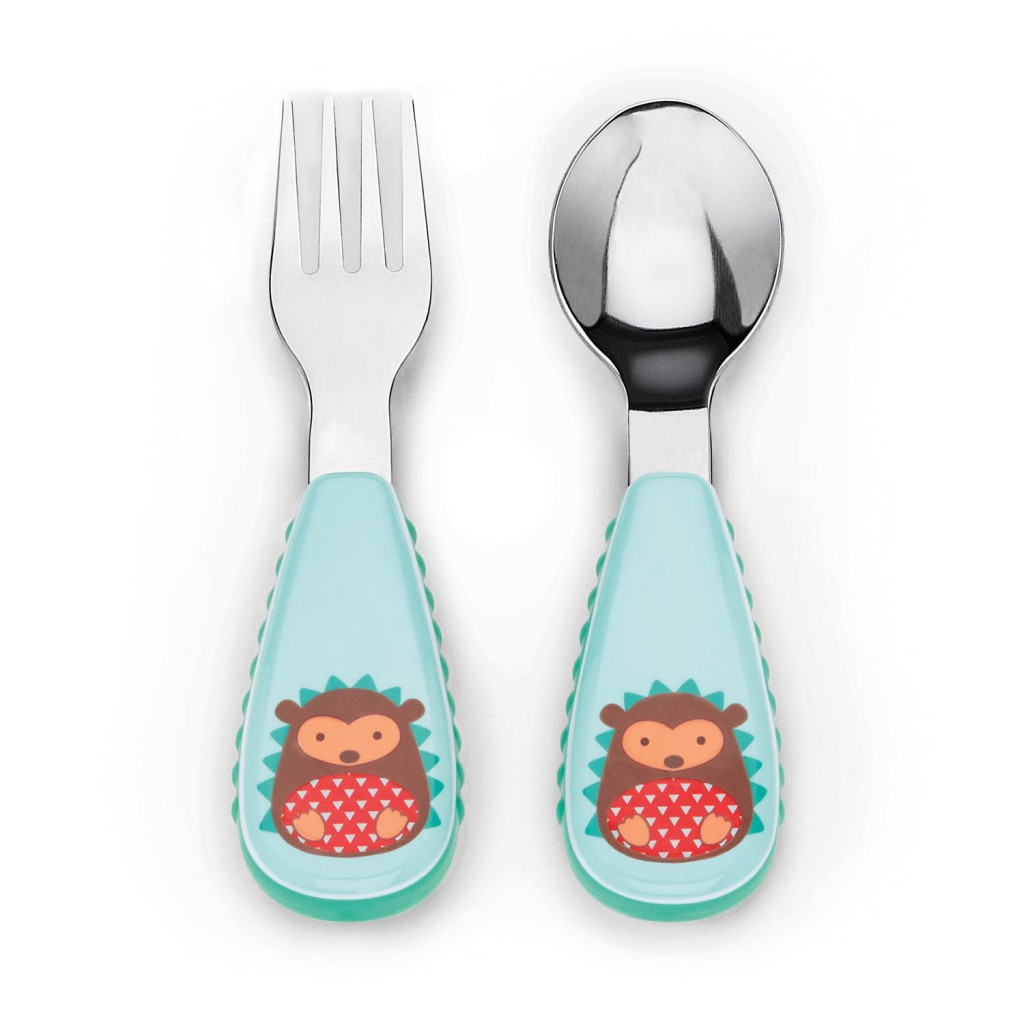 SH210252363000 Skip Hop Zootensils Fork & Spoon Hedgehog (1)